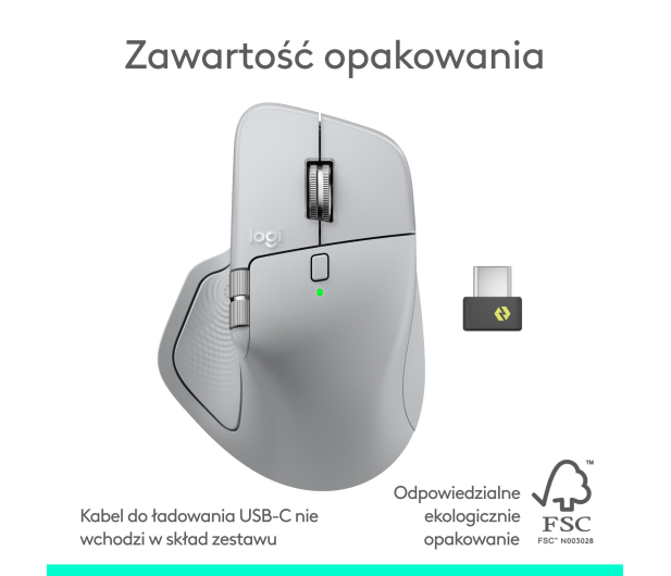 LOGITECH MX Master 4 Biały 910-007563 - 1365780 - zdjęcie 11
